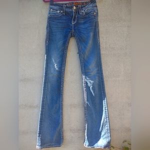 ROCK REVIVAL JEANS Boot Cut Etty B25 Size 26 Womens